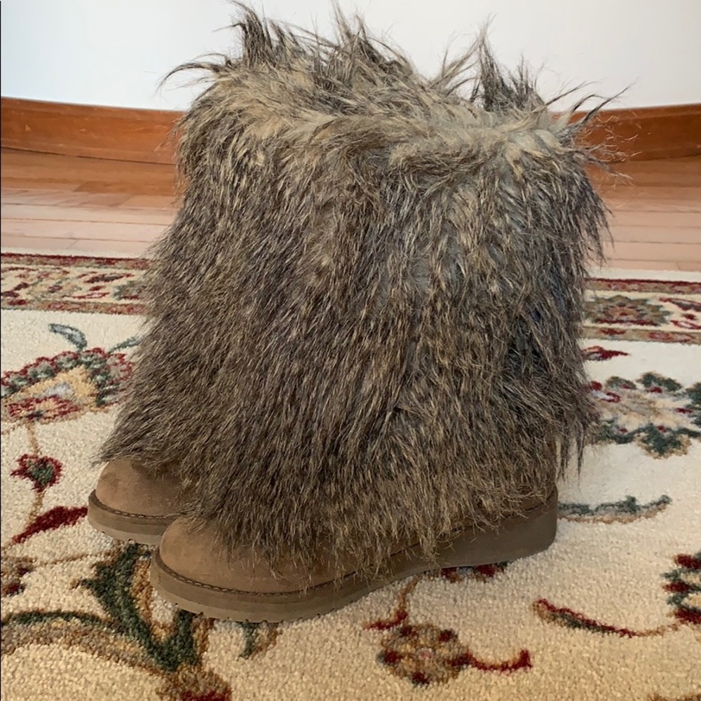 Aldo Faux fur boots